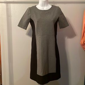J crew Paneled Stretch Dress In ColorBlock